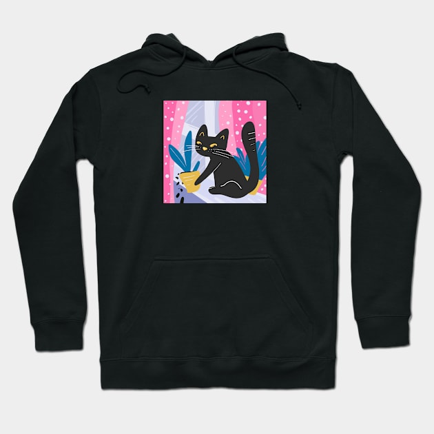 Cat at the window Hoodie by artful_meows